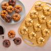 imageNordic Ware 95377 Bundtlette Pan 75th Anniversary Braided Bundt Bites Gold 35