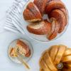imageNordic Ware NW 95577 75th Anniversary Braided Rope Bundt Cake Pan Gold 12 Cup CapacityPan