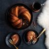 imageNordic Ware NW 95577 75th Anniversary Braided Rope Bundt Cake Pan Gold 12 Cup CapacityPan