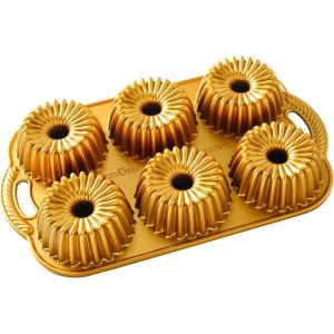 imageNordic Ware Brilliance Bundt 10 Cup GoldBundtlette  5Cup