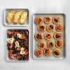 imageNordic Ware Brilliant Nonstick Aluminum 3Piece Baking Sheet Set  Includes Half Sheet Quarter Sheet and Eighth Sheet