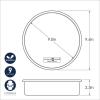 imageNordic Ware Brilliant Nonstick Aluminum 9 x 13Inch Pan9Inch Round
