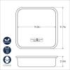 imageNordic Ware Brilliant Nonstick Aluminum 9 x 13Inch Pan9Inch Square