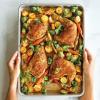 imageNordic Ware Naturals Half Sheet  USA Made Aluminum Commercial Quality Sheet Pan for Baking or Roasting Encapsulated Galvanized Steel Rim Prevents Warping 1Pack