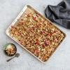 imageNordic Ware Naturals Half Sheet  USA Made Aluminum Commercial Quality Sheet Pan for Baking or Roasting Encapsulated Galvanized Steel Rim Prevents Warping 1Pack