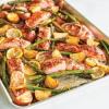 imageNordic Ware Naturals Half Sheet  USA Made Aluminum Commercial Quality Sheet Pan for Baking or Roasting Encapsulated Galvanized Steel Rim Prevents Warping 1Pack
