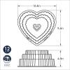 imageNordic Ware Elegant Heart Bundt 10 Cup ToffeeTiered Bundt