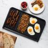 imageNordic Ware Basalt Ceramic Dual Top Grill GriddleCeramic Nonstick