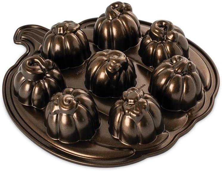 imageNordic Ware Lil Pumpkins Cakelet Pan 2 Cup Capacity Bronze