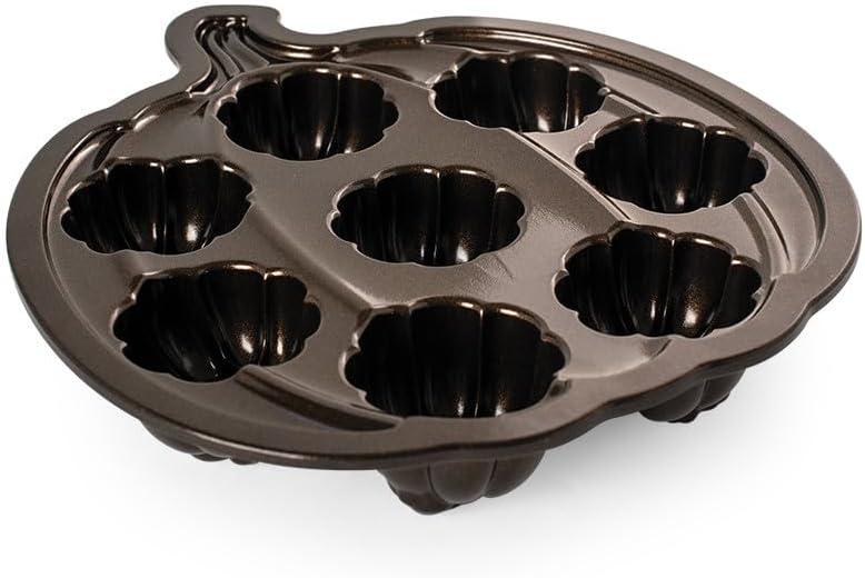 imageNordic Ware Lil Pumpkins Cakelet Pan 2 Cup Capacity Bronze
