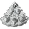 imageNordic Ware Vintage Ornament Cakelet Pan 2 Cup Capacity Silver