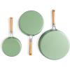 imageNordic Ware Cardamom Ceramic Nonstick 3 Piece Fry Pan Set  Includes 8 Inch 10 Inch and 12 Inch