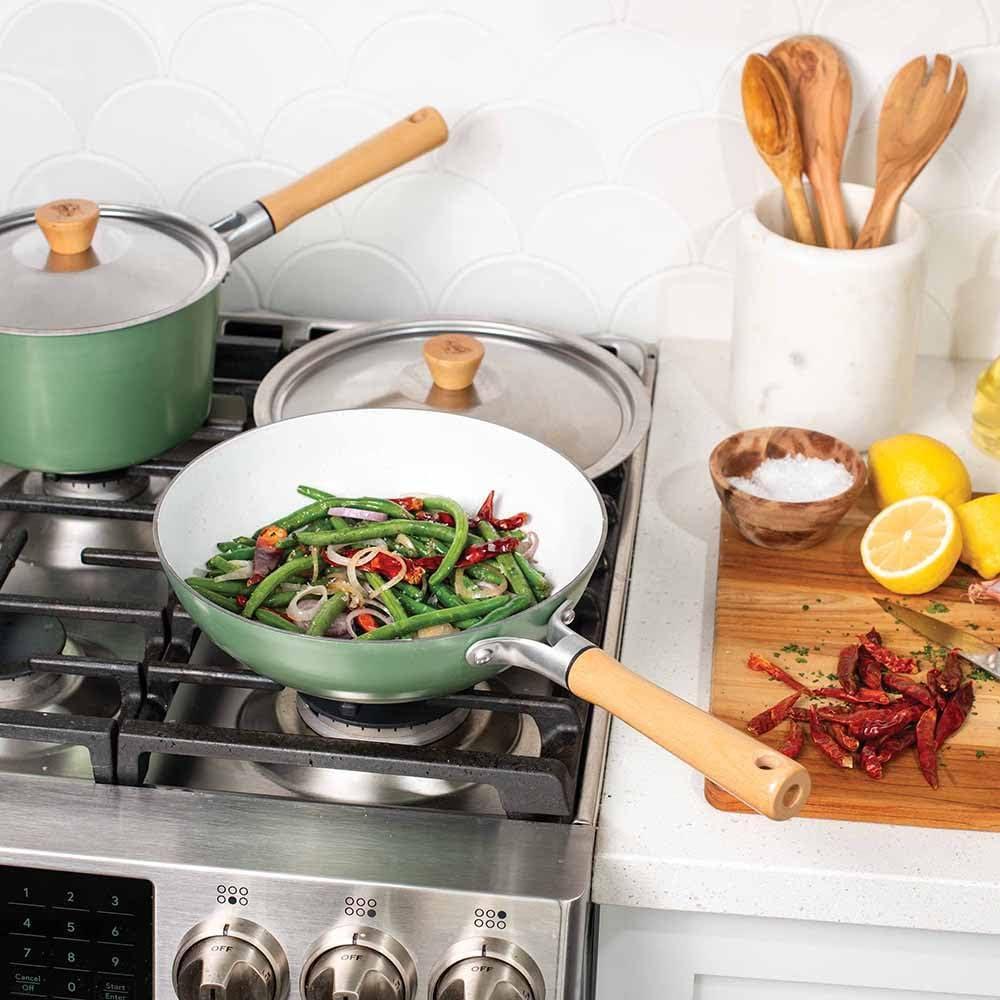 imageNordic Ware Cardamom Ceramic Nonstick 10 Inch Wok