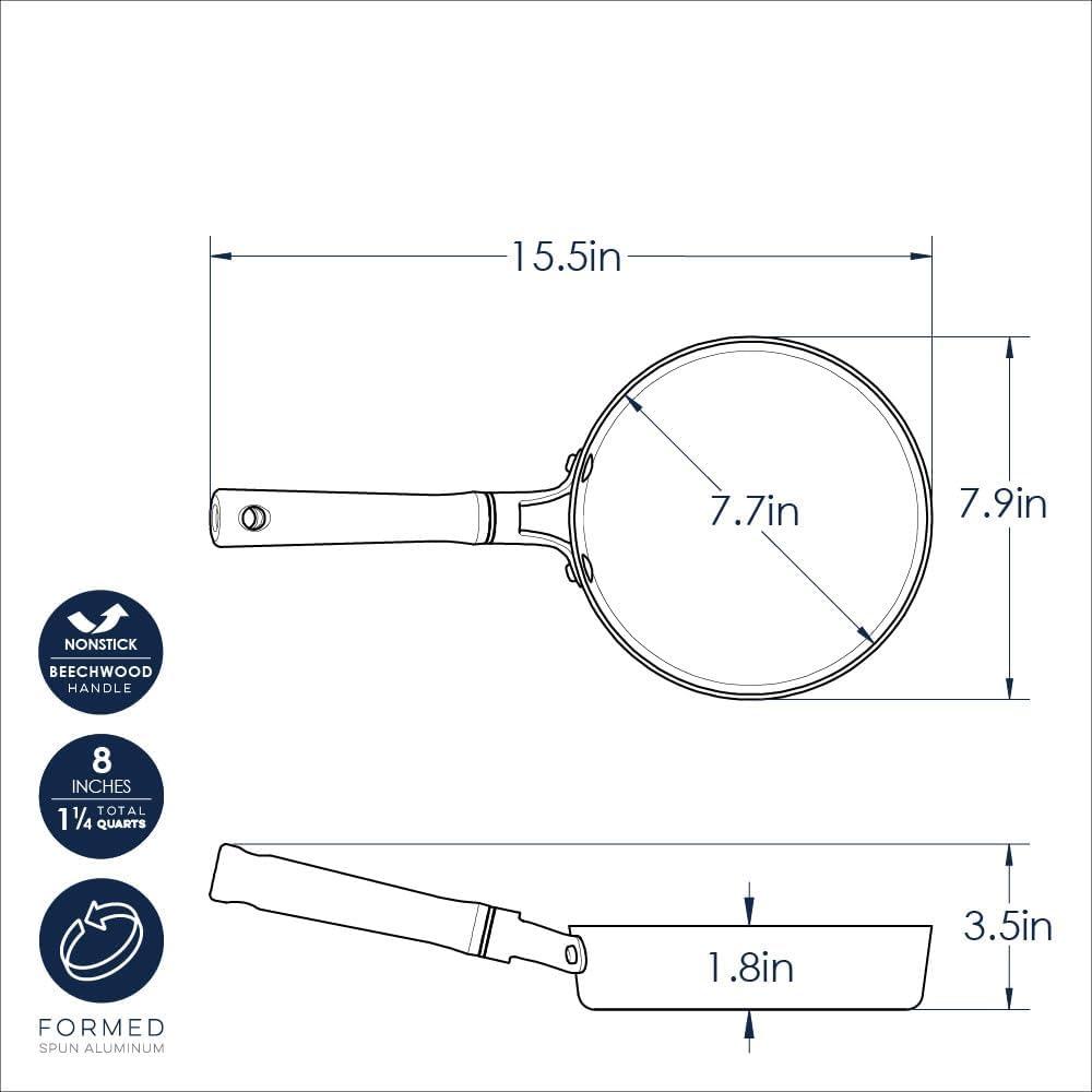 imageNordic Ware Cardamom Ceramic Nonstick 8 Inch Fry Pan