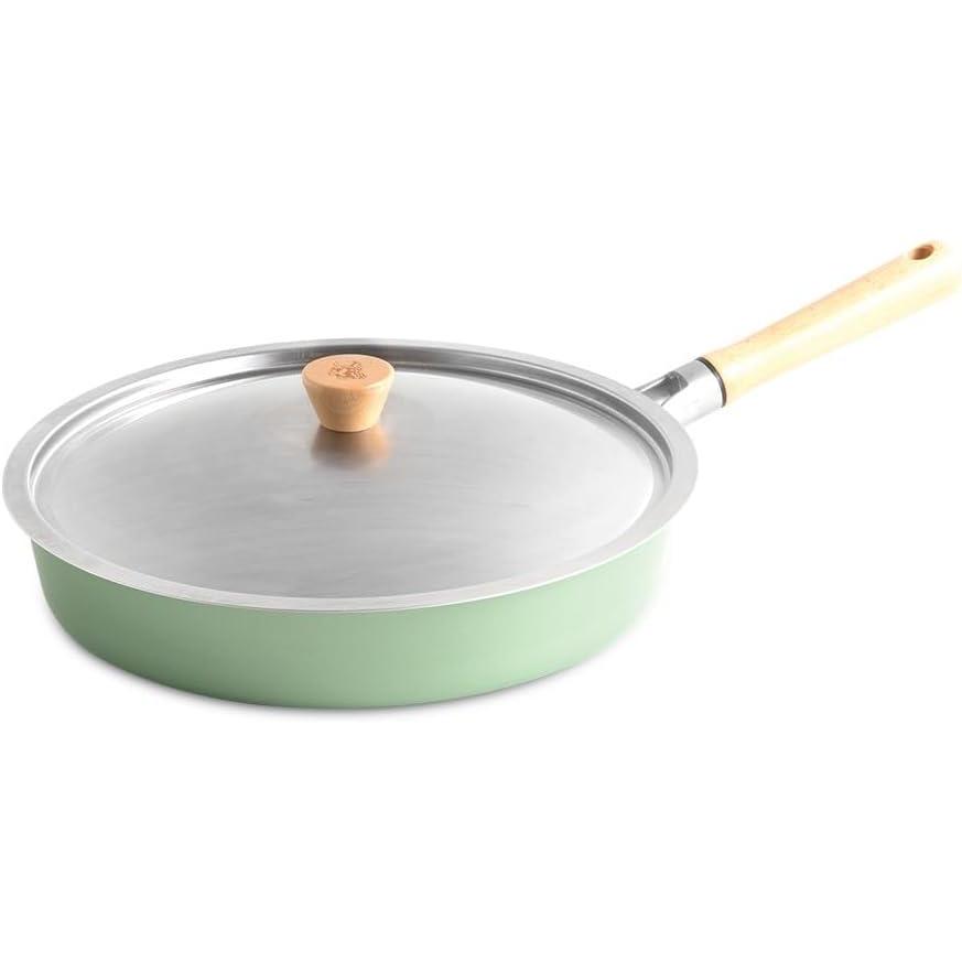 imageNordic Ware Cardamom Ceramic Nonstick 12 Inch Fry Pan with Lid